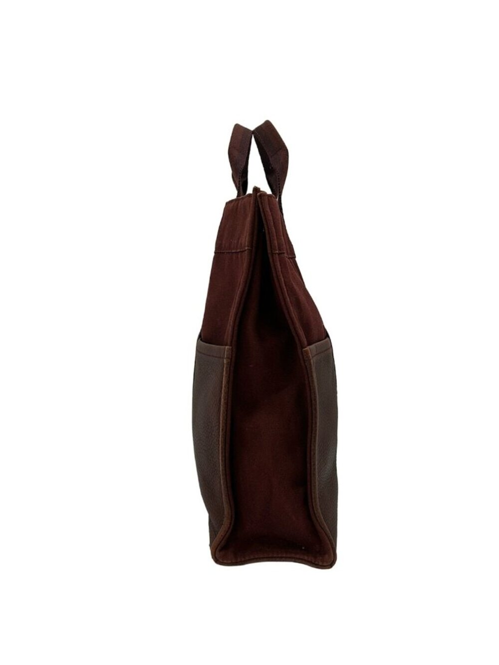 Hermes Tote Fourre Tout MM Half Leather Bordeaux - Picture 2 of 14